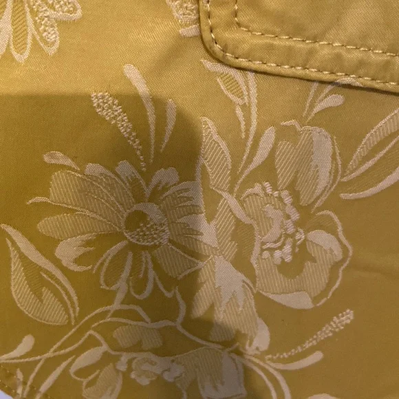 Sisley Yellow Floral Blazer 🌼 Size Small Fitted Jacket Button Front EUC - Picture 7 of 10